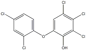 4,5,6-TRICHLORO-2-(2,4-DICHLOROPHENOXY)PHENOL 结构式