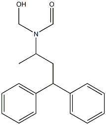 N-HYDROXYMETHYL-N-(1-METHYL-3,3-DIPHENYLPROPYL)FORMAMIDE 结构式