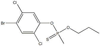 O-(2,5-DICHLORO-4-BROMOPHENYL)O-PROPYLMETHYLPHOSPHONOTHIONATE 结构式