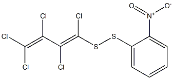 1,2,3,4,4-PENTACHLOROBUTADIENYL-2-NITROPHENYLDISULPHIDE 结构式