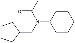 N-ACETYL-4-CYCLOPENTYLMETHYLCYCLOHEXYLAMINE 结构式