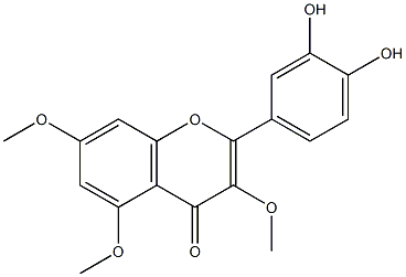 QUERCETINTRIMETHYLETHER 结构式