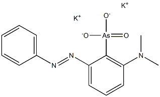 DIMETHYLAMINOAZOBENZENE-ARSONATEPOTASSIUMSALT 结构式