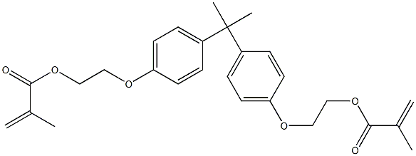 2,2-BIS(4-(METHACRYLOXYETHOXY)-PHENYL)PROPANE 结构式