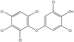 2,6-DICHLORO-4-(2,3,4,6-TETRACHLOROPHENOXY)PHENOL 结构式