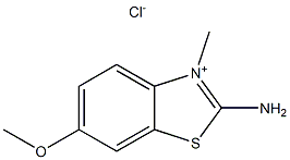 3-METHYL-6-METHOXY-2-AMINO-BENZOTHIAZOLIUMCHLORIDE 结构式