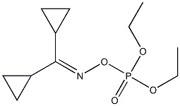 DICYCLOPROPYLOKETOXIME,-DIETHYLPHOSPHORICESTER 结构式