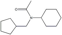 CIS-N-ACETYL-4-CYCLOPENTYLMETHYLCYCLOHEXYLAMINE 结构式