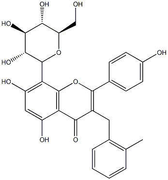 6-XYLOSYL-8-GLUCOSYLAPIGENIN 结构式