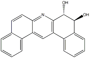 (+-)-TRANS-5,6-DIHYDROXY-5,6-DIHYDRODIBENZ(A,J)ACRIDINE 结构式