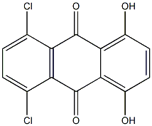 1,4-二羟基-5,8-二氯蒽醌 结构式