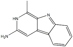 3-AMINO-1-METHYLPYRIDO-(3,4-B)INDOLE 结构式