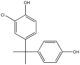 2-(3-CHLORO-4-HYDROXYPHENYL)-2-(4-HYDROXYPHENYL)PROPANE 结构式