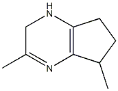 3,5-DIMETHYL-6,7-DIHYDRO-CYCLOPENTAPYRAZINE 结构式