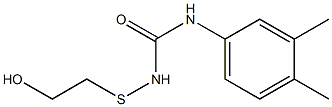 1-(2-HYDROXYETHYL)-THIO-3-(3,4-XYLYL)UREA 结构式