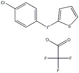 (4-CHLOROPHENYL)(2-THIENYL)IODONIUMTRIFLUOROACETATE 结构式
