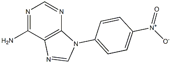 N9-(PARA-NITROPHENYL)-ADENINE 结构式