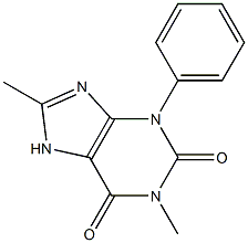 1,8-DIMETHYL-3-PHENYLXANTHINE 结构式