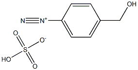 4-(HYDROXYMETHYL)BENZENEDIAZONIUMSULPHATE 结构式