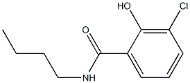 CHLORO-HYDROXYBENZOICACID-N-BUTYLAMIDE 结构式