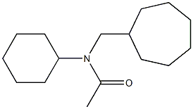 TRANS-N-ACETYL-4-CYCLO-HEPTYLMETHYLCYCLOHEXYLAMINE 结构式