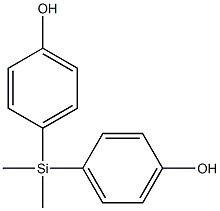 DIMETHYLDI-(4-HYDROXYPHENYL)-SILANE 结构式
