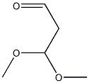 3,3-DIMETHOXYPROPIONALDEHYDE 结构式