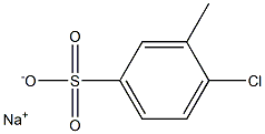 SODIUM2-CHLOROTOLUENE-5-SULPHONATE 结构式