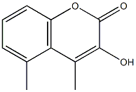 DIMETHYLHYDROXYCOUMARIN 结构式