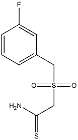 2-(3-FLUOROPHENYLMETHANESULPHONYL)THIOACETAMIDE 结构式