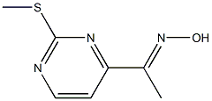 (E)-1-(2-(Methylthio)pyrimidin-4-yl)ethanoneoxime 结构式