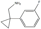 [1-(3-Fluorophenyl)cyclopropyl]methylamine 结构式
