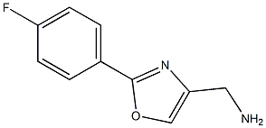 [2-(4-Fluorophenyl)oxazol-4-yl]methylamine 结构式