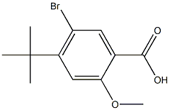 5-Bromo-4-tert-butyl-2-methoxybenzoicacid 结构式