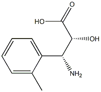 (2R,3R)-3-Amino-2-hydroxy-3-(2-methyl-phenyl)-propanoic acid 结构式