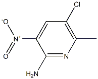 2-Amino-5-chloro-3-nitro-6-picoline 结构式