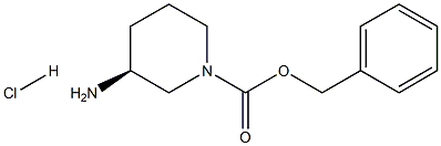 (s)-n-cbz-3-amino-piperidine Hydrochloride 结构式