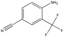 2-tirfluoromethyl-4-cyanoaniline 结构式