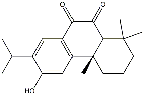 (4aS)-6-hydroxy-1,1,4a-trimethyl-7-propan-2-yl-2,3,4,10a-tetrahydrophenanthrene-9,10-dione 结构式