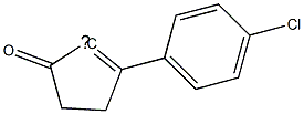 [2-(4-Chloro-phenyl)-5-oxo-cyclopent-1-enyl]- 结构式