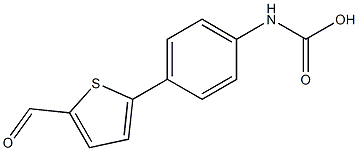 [4-(5-Formyl-thiophen-2-yl)-phenyl]-carbamic acid 结构式