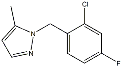 1-(2-Chloro-4-fluoro-benzyl)-5-methyl-1H-pyrazol- 结构式