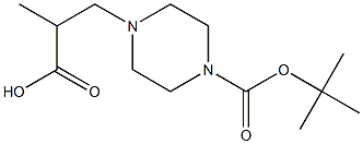 2-Methyl-3-(4-Boc-piperazin-1-yl)-propionic acid 结构式