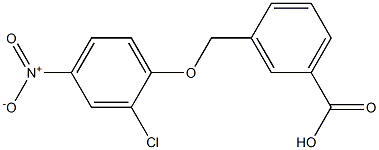 3-(2-Chloro-4-nitro-phenoxymethyl)-benzoic acid 结构式