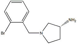 (3R)-1-(2-bromobenzyl)pyrrolidin-3-amine 结构式