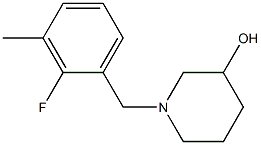 1-(2-fluoro-3-methylbenzyl)piperidin-3-ol 结构式