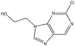 2-(2-chloro-9H-purin-9-yl)ethanol 结构式