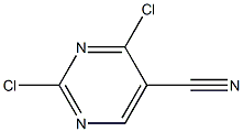 2,4-dichloropyrimidine-5-carbonitrile 结构式
