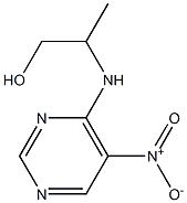 2-[(5-nitropyrimidin-4-yl)amino]propan-1-ol 结构式