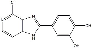 4-(4-chloro-1H-imidazo[4,5-c]pyridin-2-yl)benzene-1,2-diol 结构式